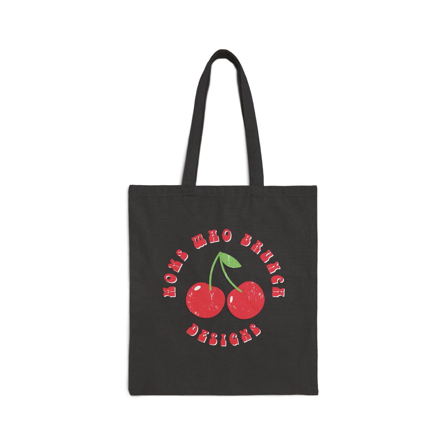 Retro Cherry Cotton Canvas Tote Bag