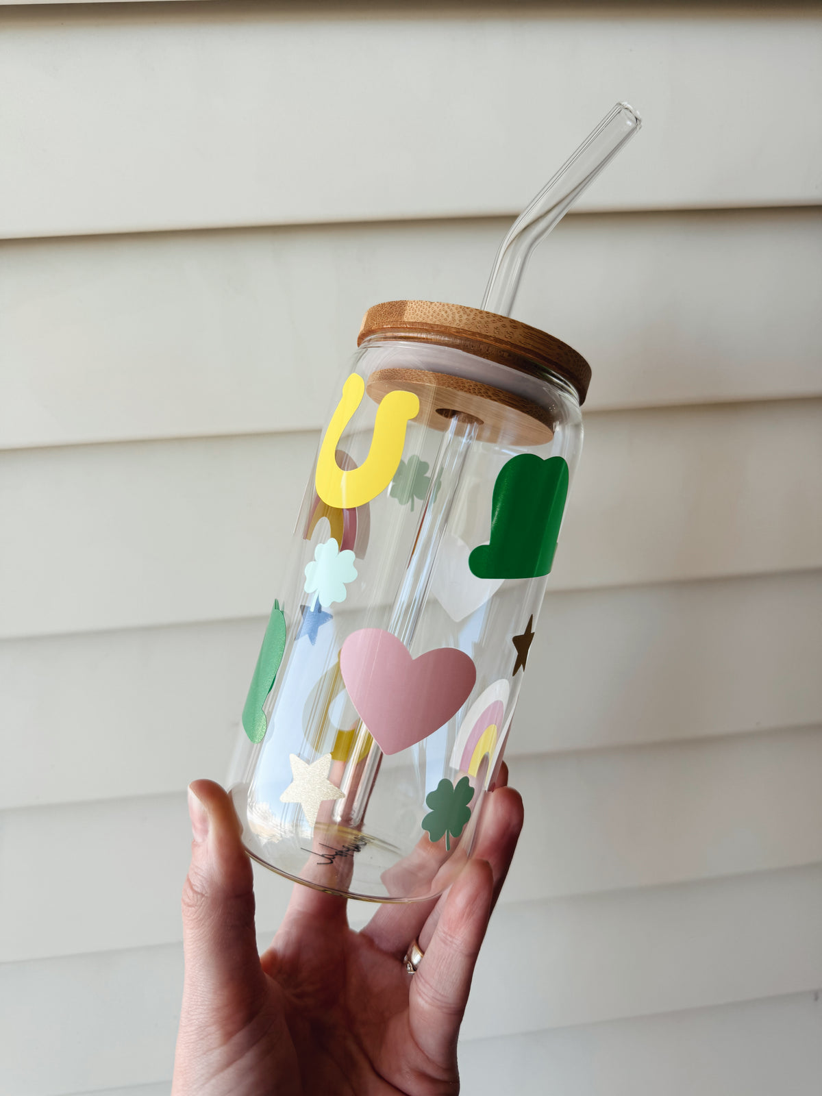 Lucky Charms Glass Can