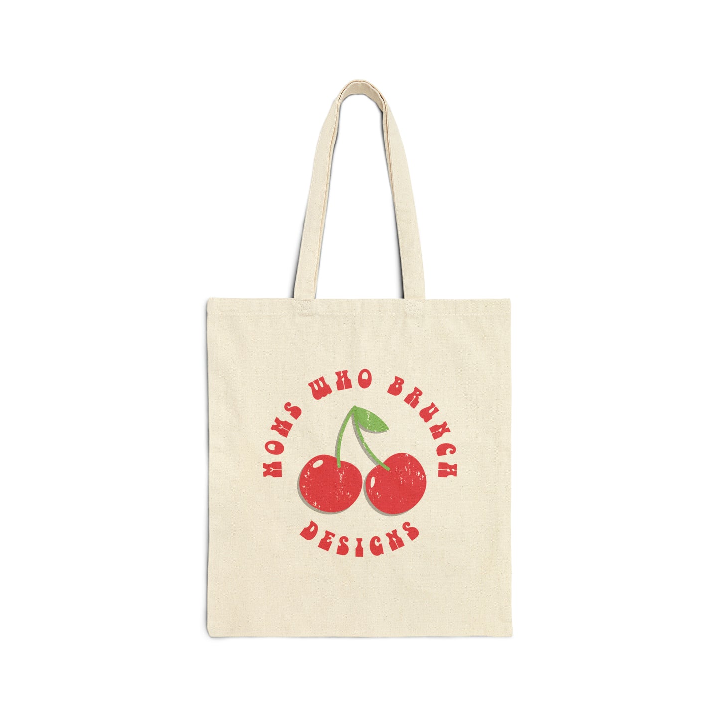 Retro Cherry Cotton Canvas Tote Bag