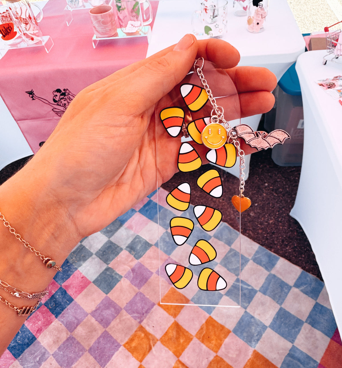 Candy Corn Charmed Bookmark