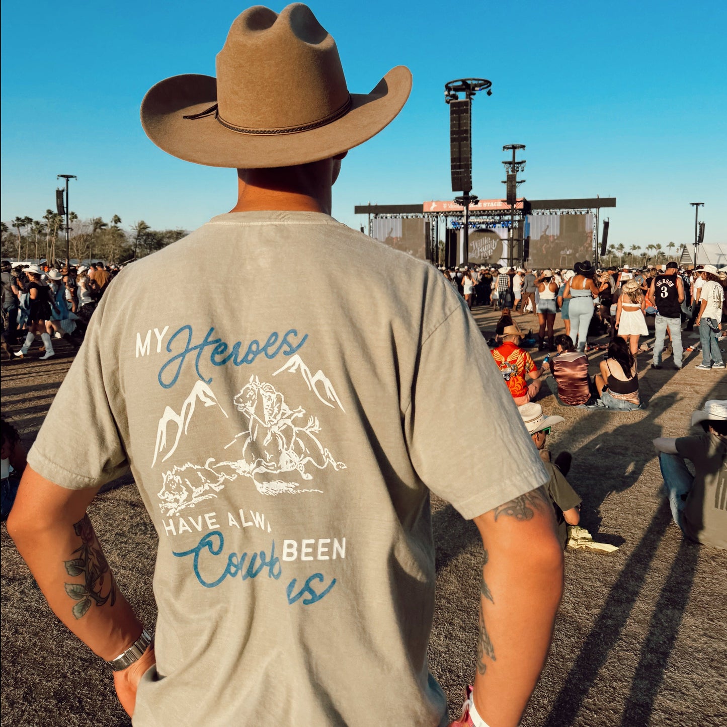 Cowboys Khaki Tee