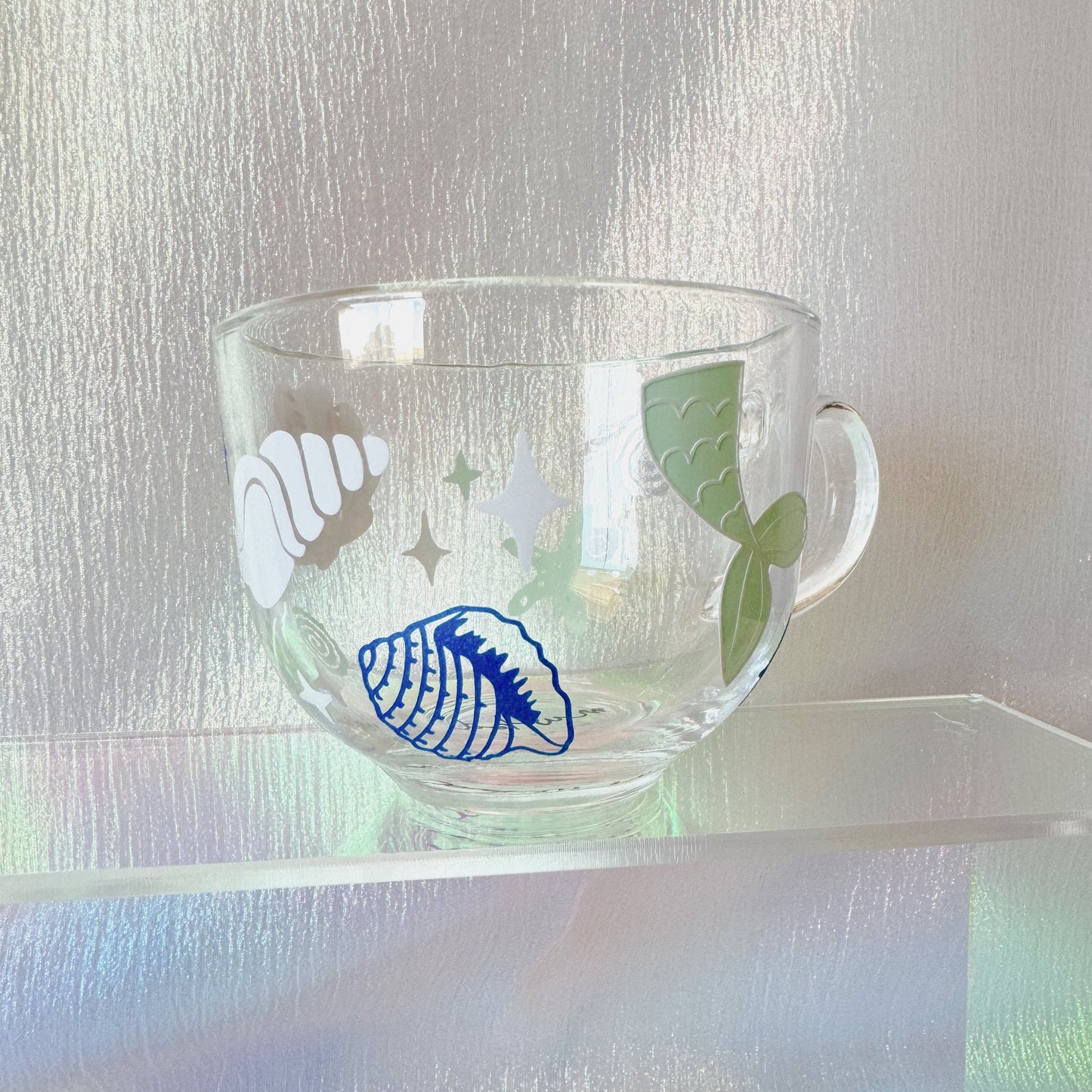 Seashells by the Seashore Glass Mug