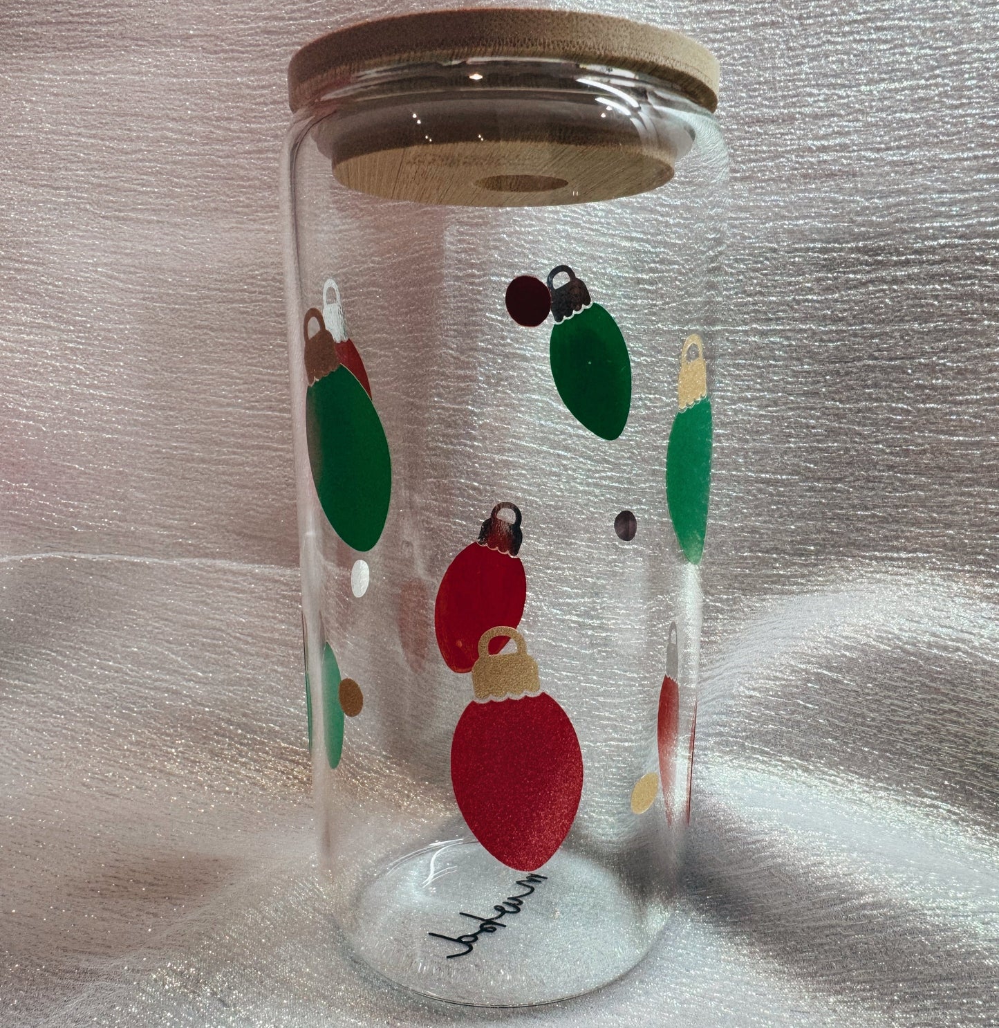 XMas Light Glass Can