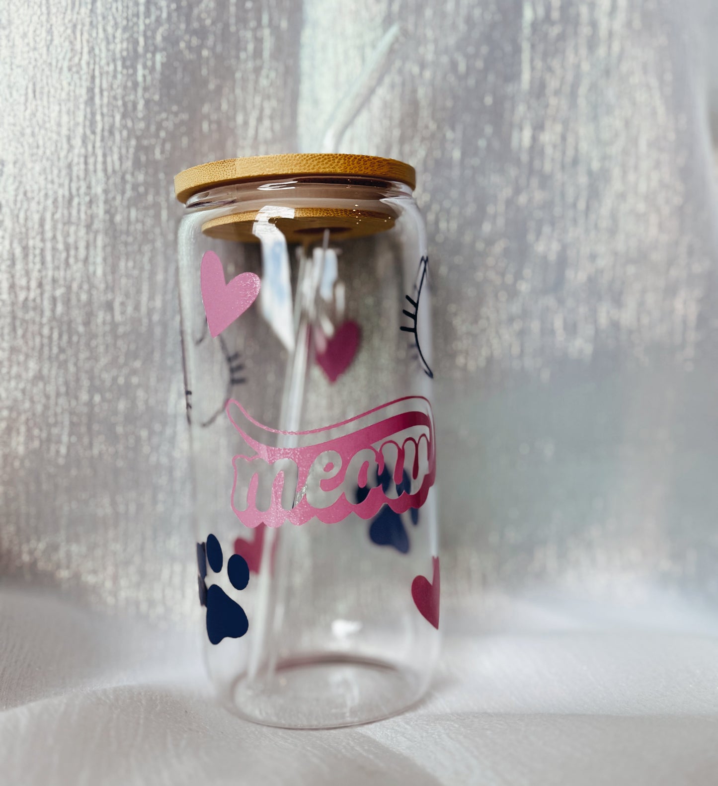 Meow Glass Can