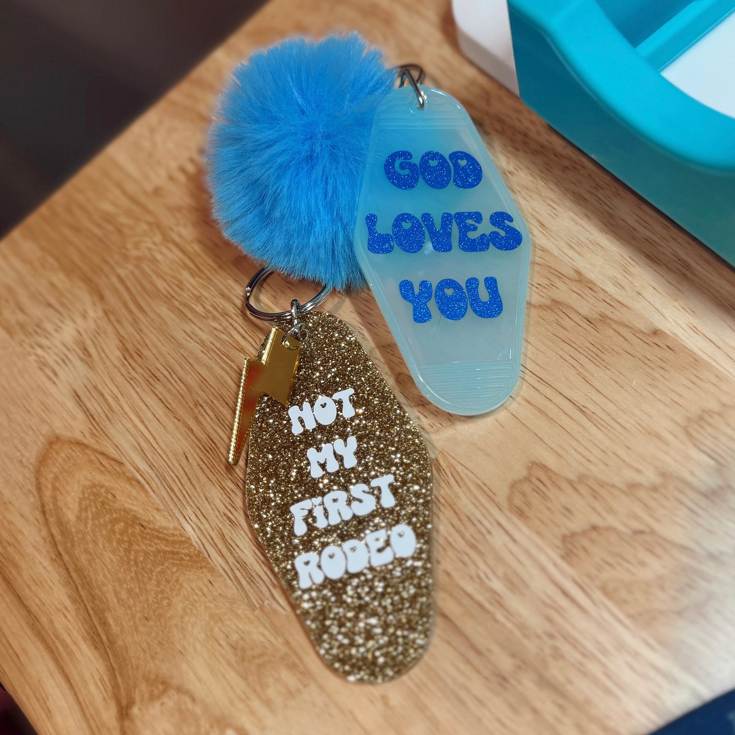 Not My First Rodeo Keychain