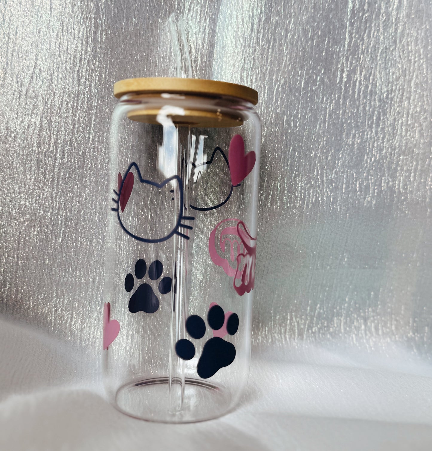 Meow Glass Can