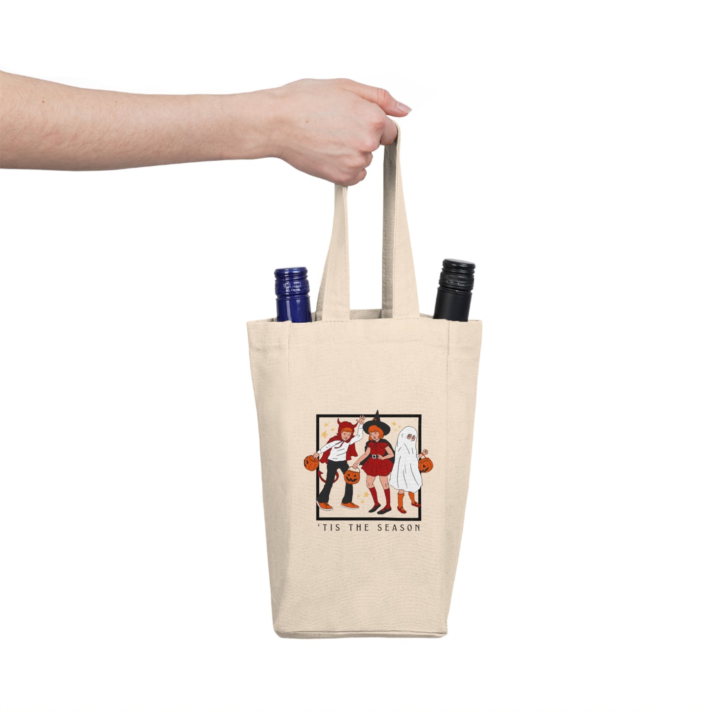 Tis The Season Wine Bag