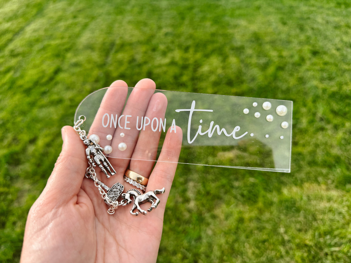 Once Upon a Time Bookmark (white)