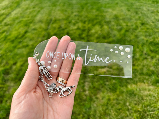Once Upon a Time Bookmark (white)