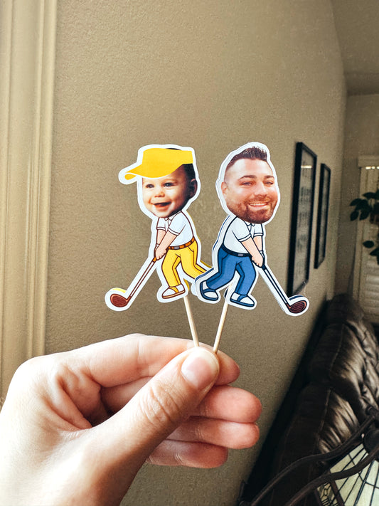 Par-Tee time Cupcake Toppers