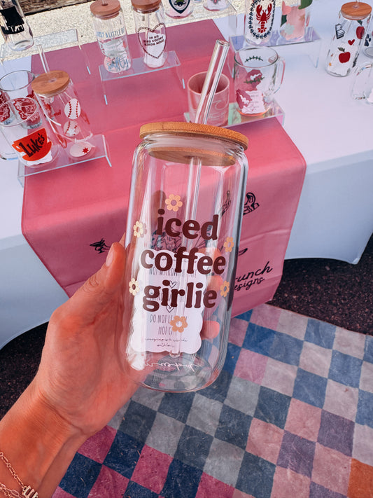 Iced Coffee Girlie Glass Can