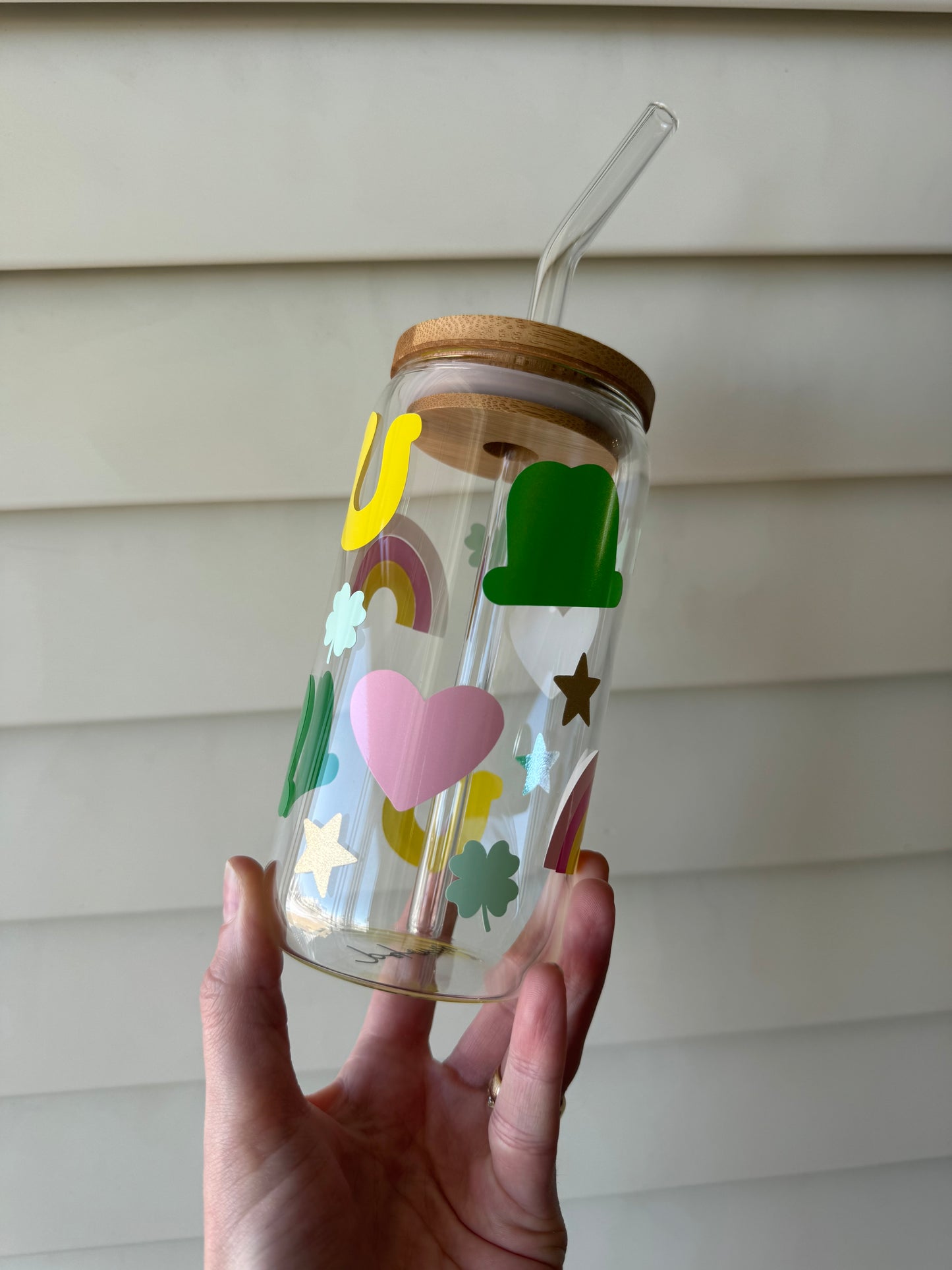 Lucky Charms Glass Can