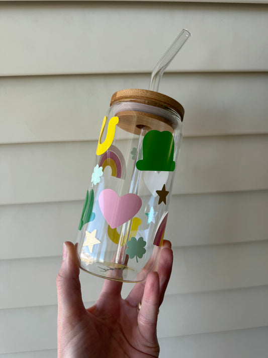 Lucky Charms Glass Can