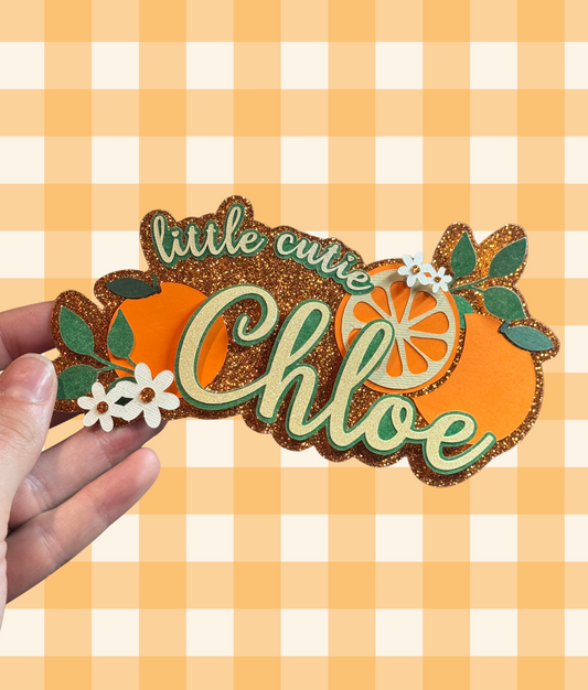 Little Cutie Baby Shower Cake Topper