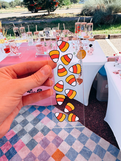 Candy Corn Charmed Bookmark