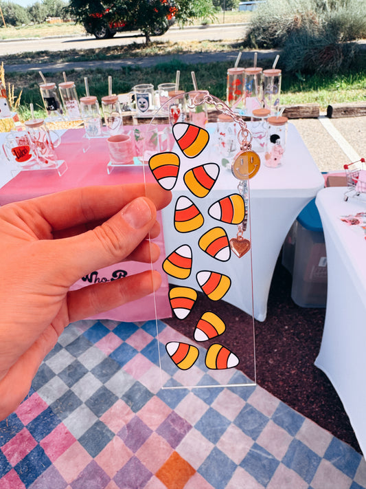 Candy Corn Charmed Bookmark
