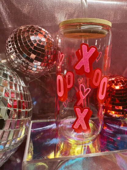 XOXO Valentine’s Day Glass Can