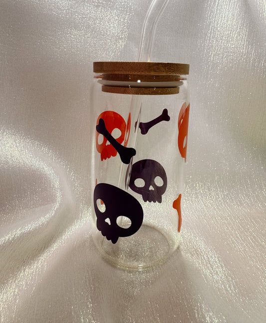 Skeleton Glass Can