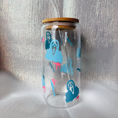 Scream Glass Can w/ changing color blood