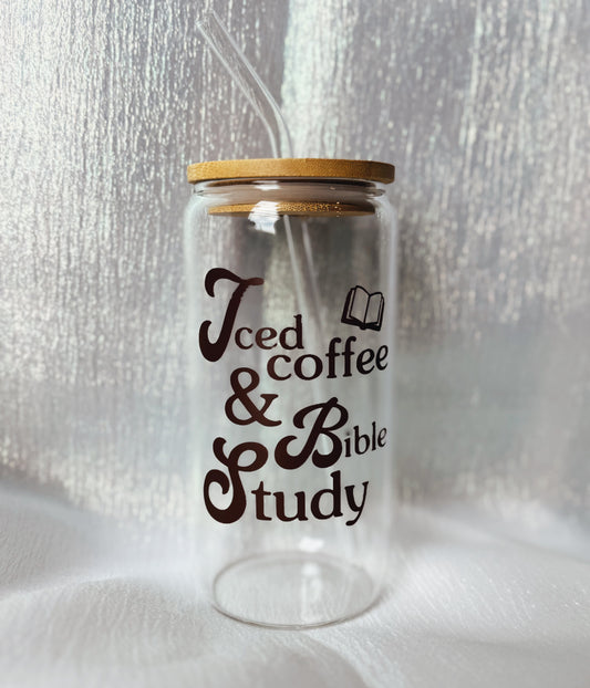 Bible Study Babe Glass Can (Chocolate)