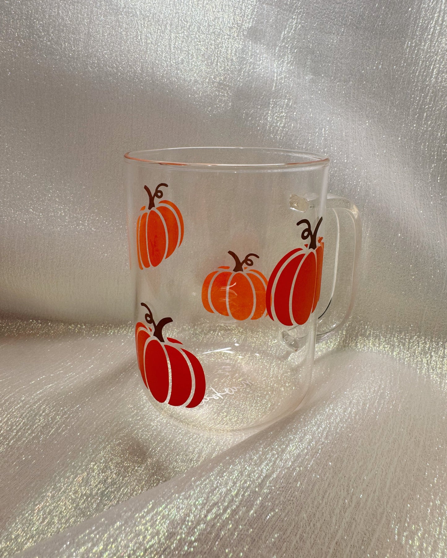 Pumpkins Glass Mug
