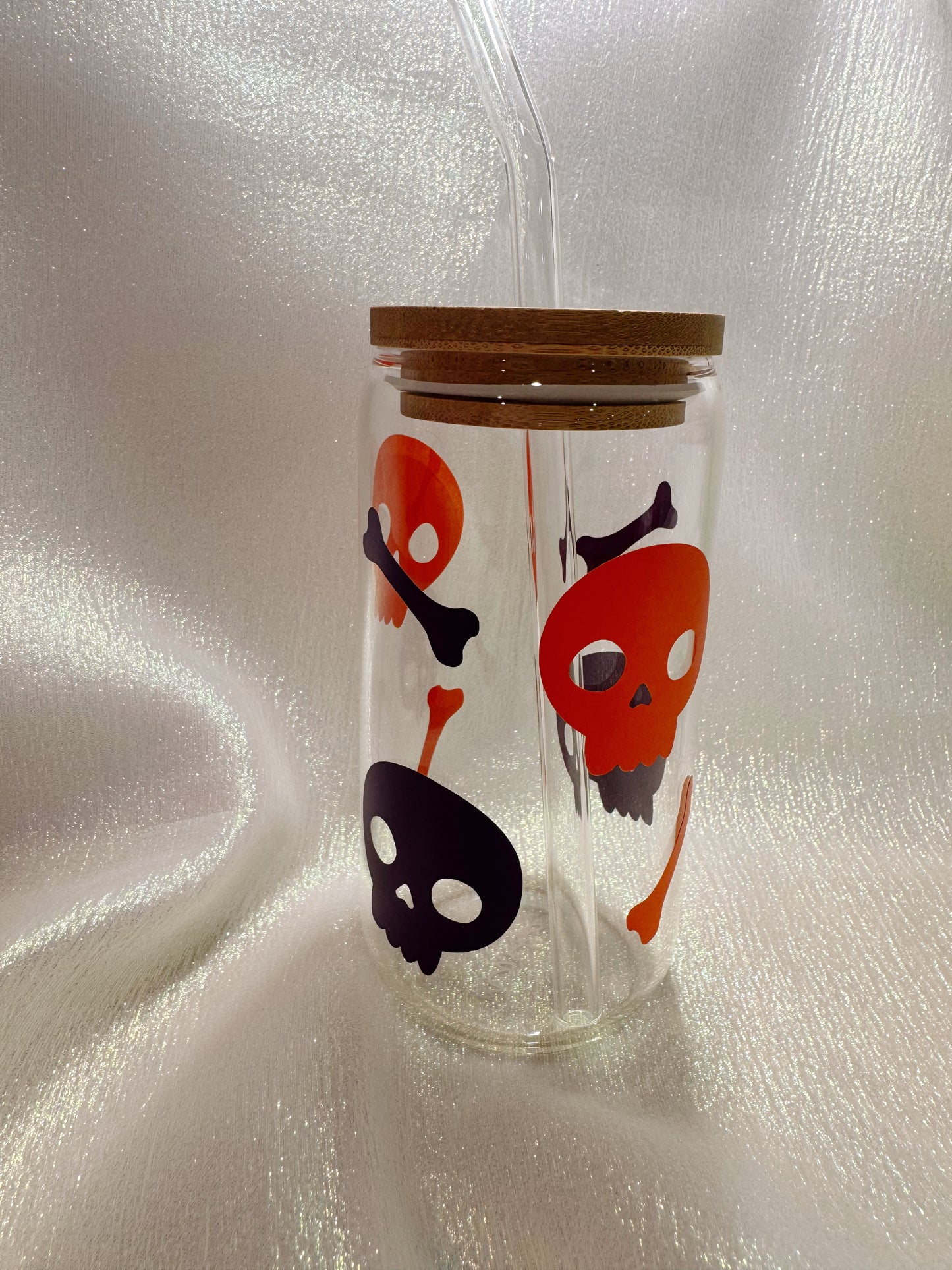 Skeleton Glass Can