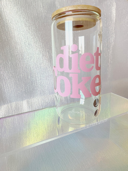 Pink Diet Coke Glass Can